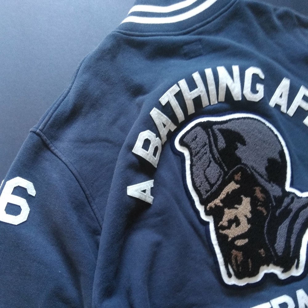 Vintage Bape Stadium Baseball Jacket Football Vars - Picture 3 of 16